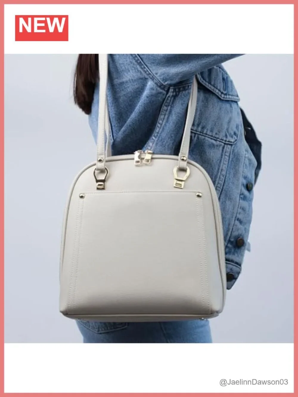 Convertible Backpack Purse Vegan Leather Faux Leather Women's Shoulder Bag